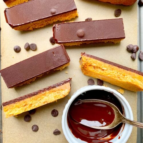 Homemade Twix bars.