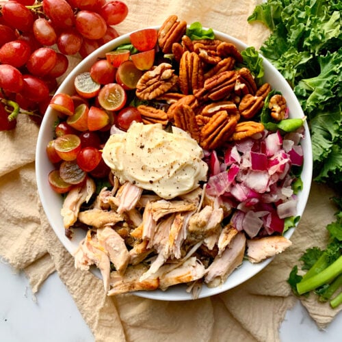 Chicken Waldorf salad.