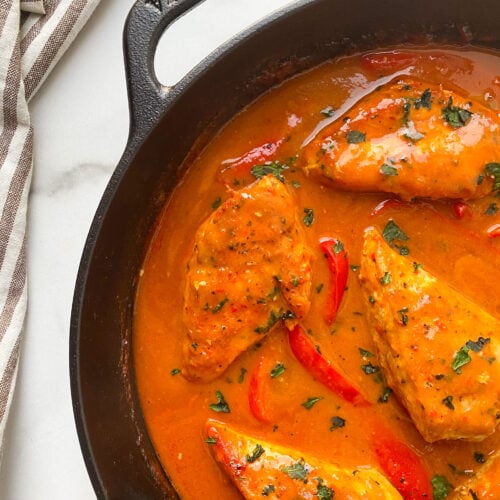 Red pepper chicken.