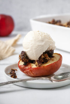 Baked fruit.