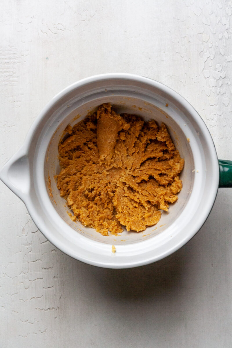 Peanut butter dough.