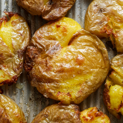 Smashed potatoes.