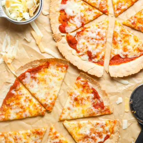 Tortilla pizza.