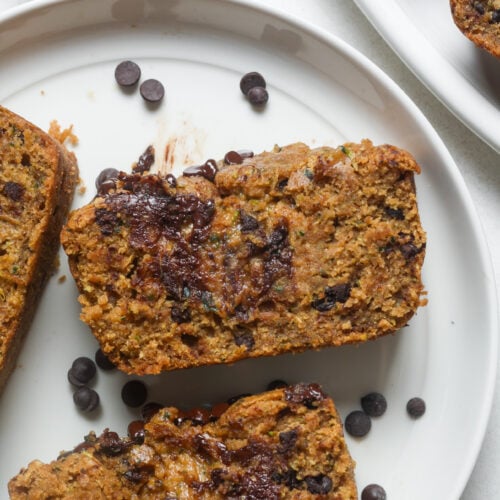 Healthy zucchini bread.