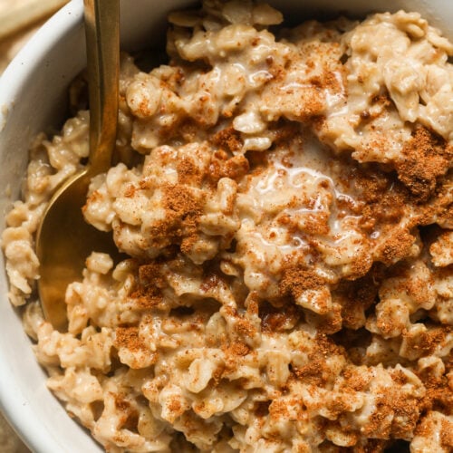 Cinnamon spice oatmeal.