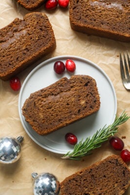 Gingerbread loaf.