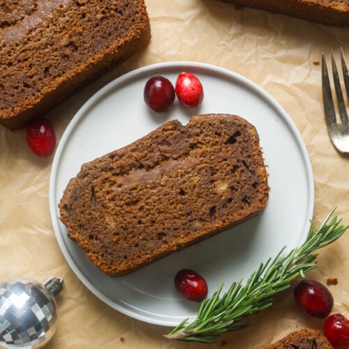 Gingerbread loaf.