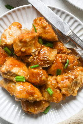 Gluten free orange chicken.