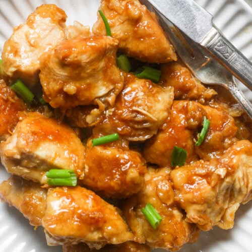 Gluten free orange chicken.