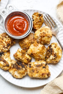 Air fryer popcorn chicken.