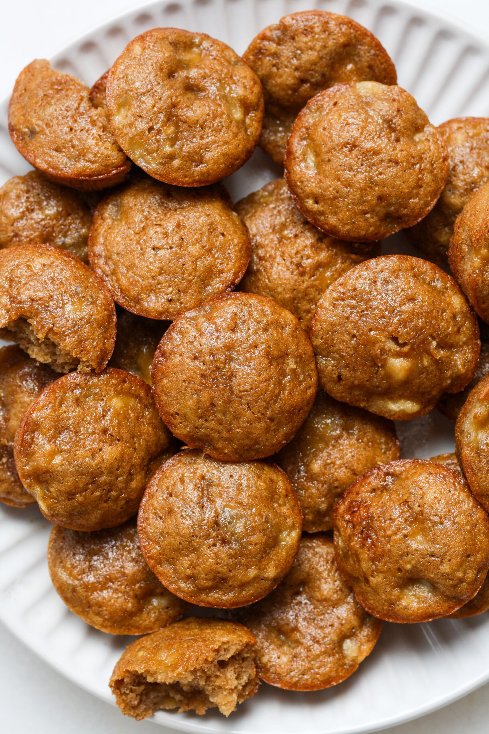 Mini banana muffins.