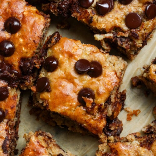 Banana bread bars.