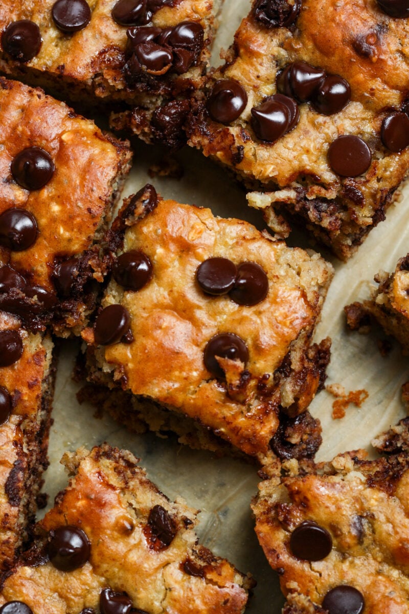 Banana bread bars.