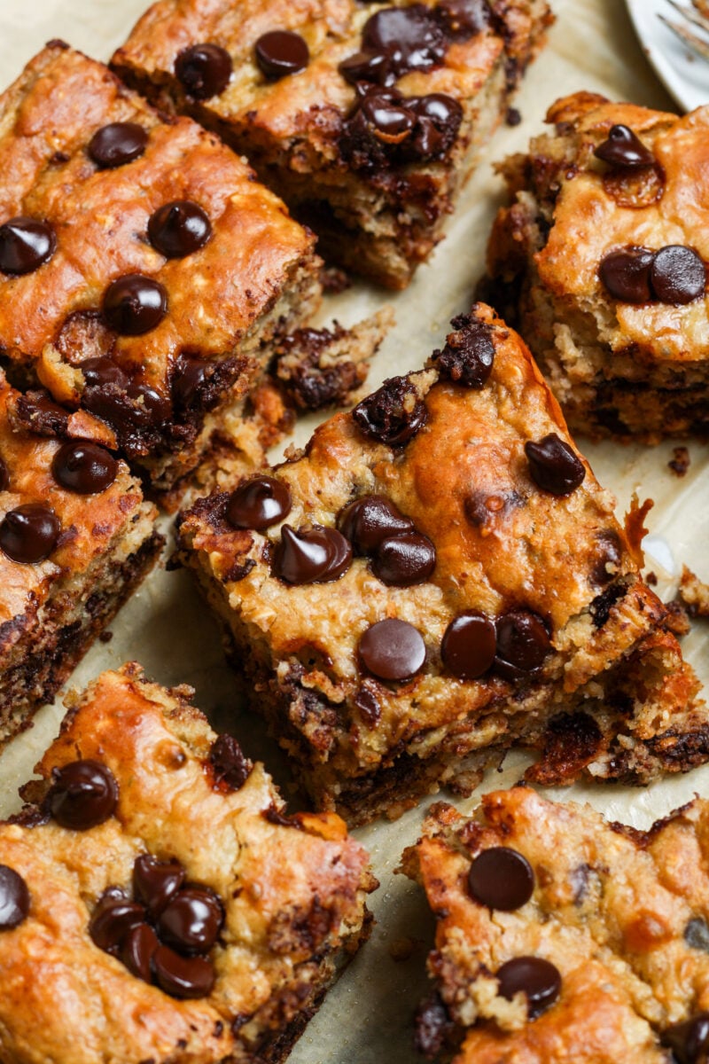 Chocolate banana bars.