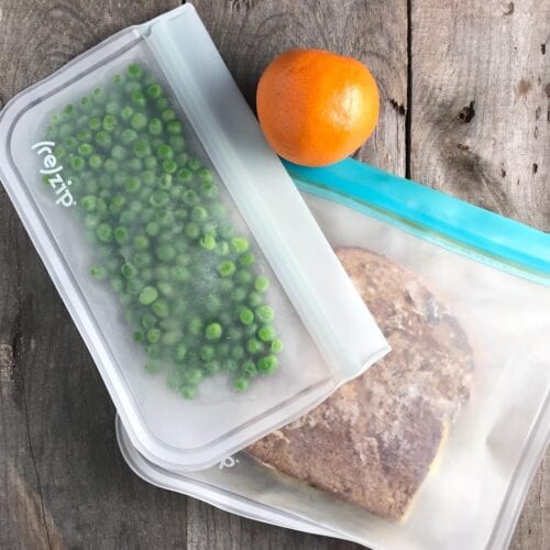School lunch grilled cheese and peas on 100 Days of Real Food