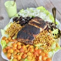 Blackened Fish Salad on 100 Days of Real Food