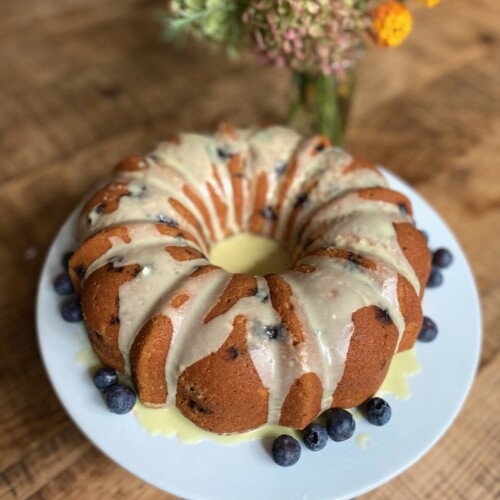 Blueberry Lemon Bundt Cake on 100 Days of Real Food