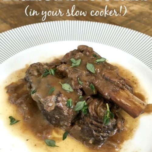 Braised Short Ribs (in your slow cooker!)