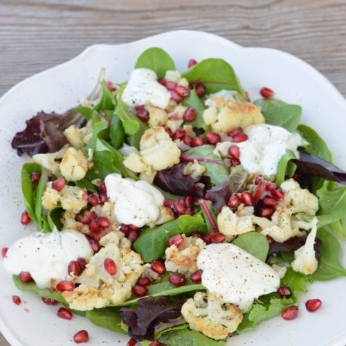Cauliflower and Pomegranate Salad on 100 Days of Real Food