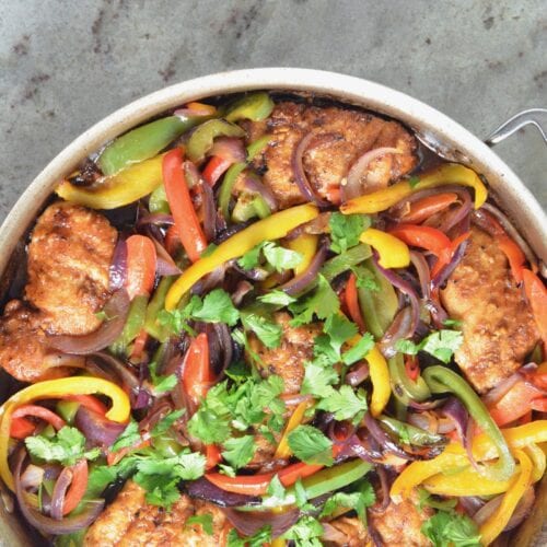 Chicken and Veggie Teriyaki Skillet on 100 Days of Real Food