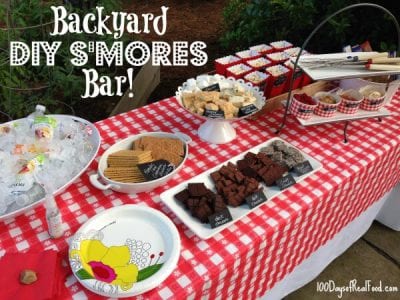 DIY Smores Bar on 100 Days of #RealFood