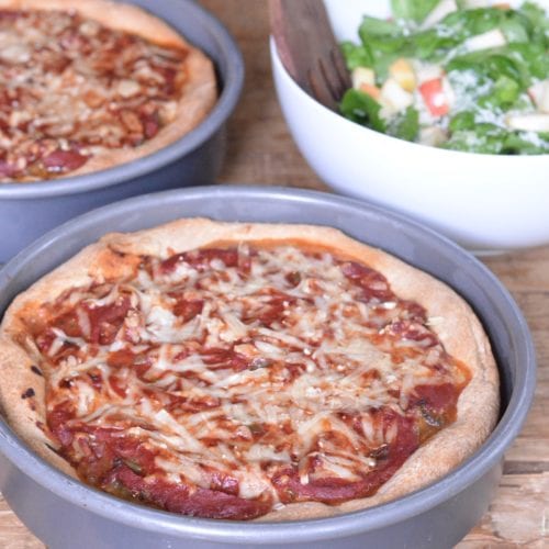 Deep Dish Pizza on 100 Days of Real Food