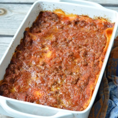 Easy Peasy Classic Lasagna on 100 Days of Real Food