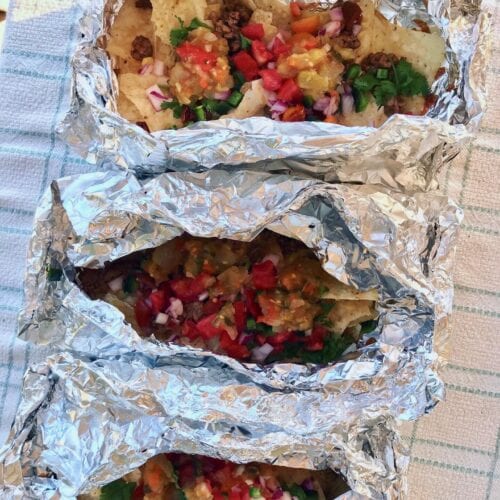 Foil Packet Nachos on 100 Days of Real Food