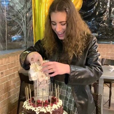 Money Birthday Cake on 100 Days of Real Food
