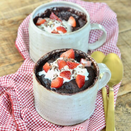 Homemade Chocolate Mug Cake on 100 Days of Real Food