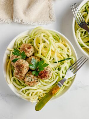 Chicken meatballs.