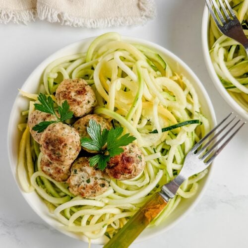 Chicken meatballs.