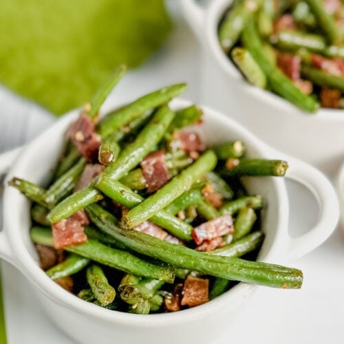 Green beans with bacon.