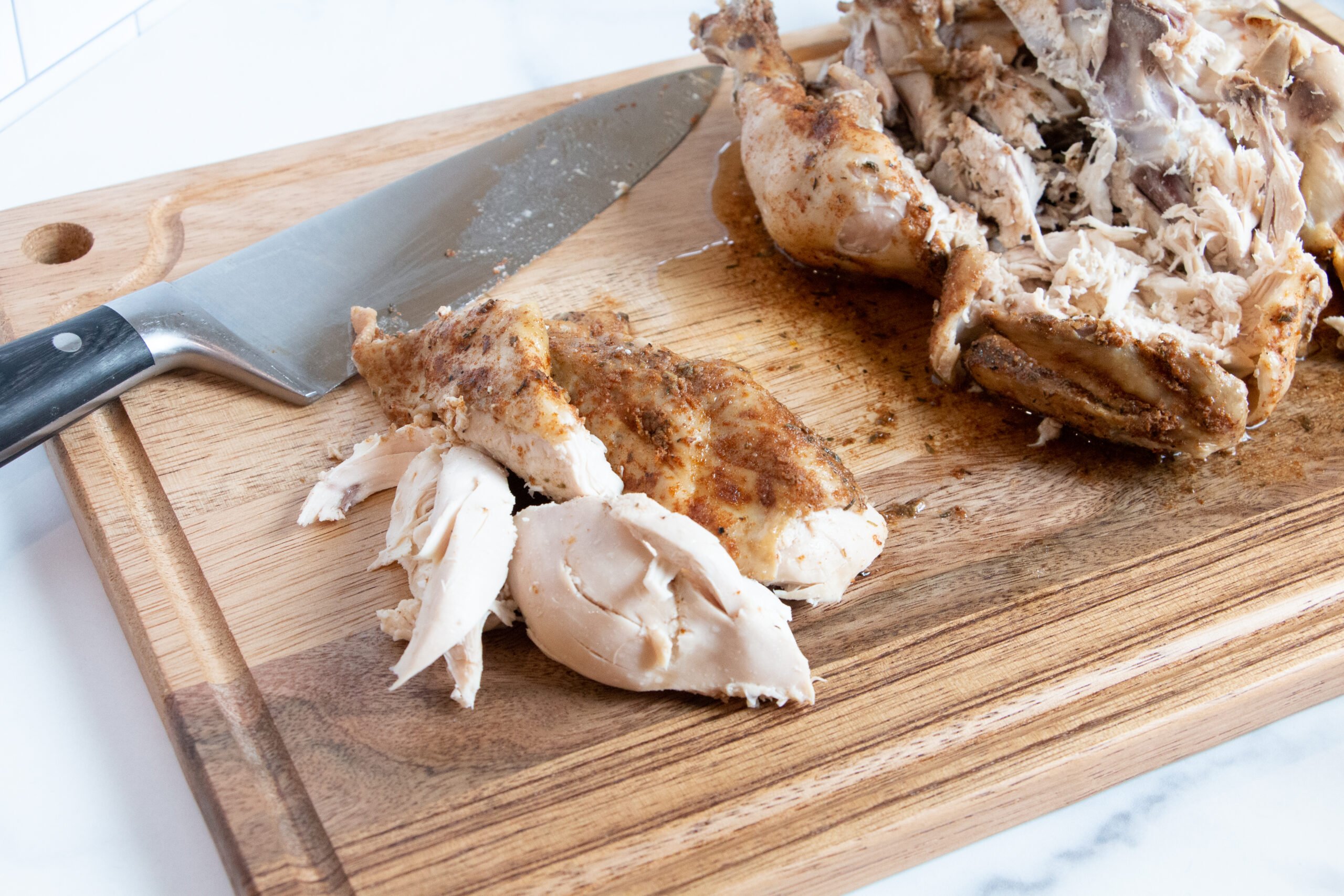 Cooked chicken