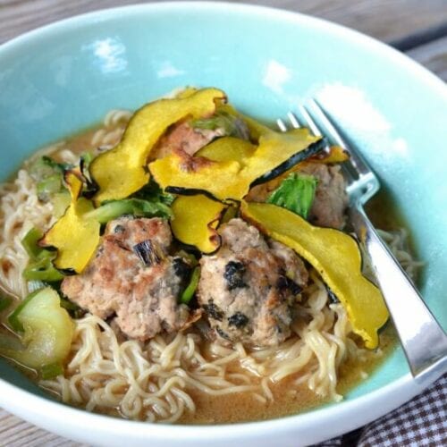 Japanese Meatball & Ramen Noodle Bowls