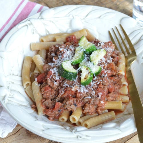 The BEST Meaty Spaghetti Sauce on 100 Days of Real Food