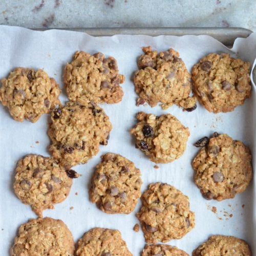 The best oatmeal chocolate chip cookies