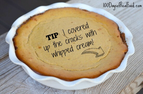 Pumpkin Cheesecake & Other Holiday Recipes on 100 Days of #RealFood #Thanksgiving #pumpkin