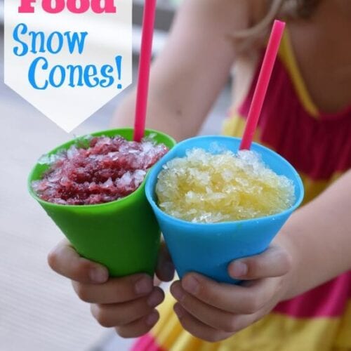 Real Food Snow Cones from 100 Days of #RealFood