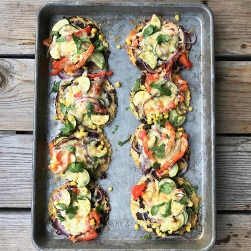 Roasted Veggie Tostada on 100 Days of Real Food