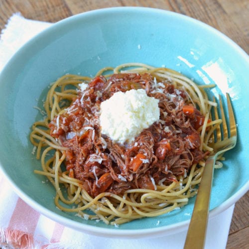 Slow Cooker Beef Ragu from 100 Days of Real Food