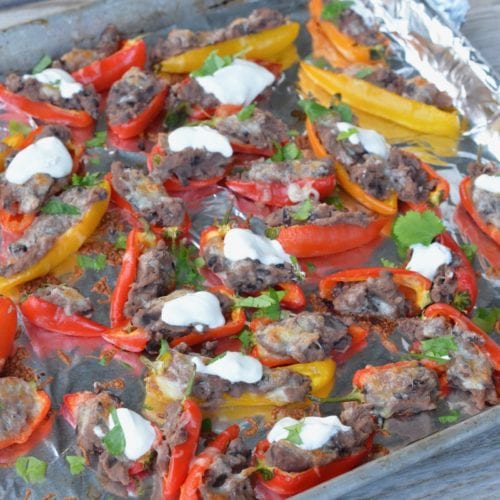 Stuffed Sweet Peppers on 100 Days of Real Food
