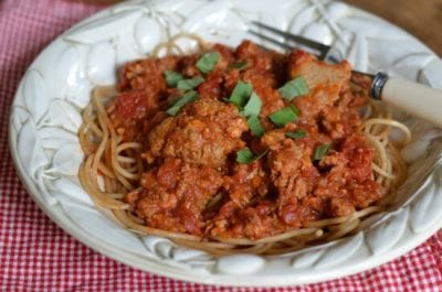 Slow Cooker Sunday Sauce (that will feed a crowd!) 1