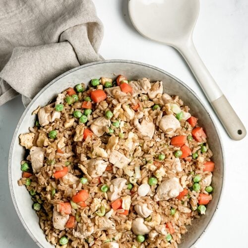 Chicken fried rice.