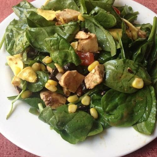 Chicken Taco Salad on 100 Days of #RealFood