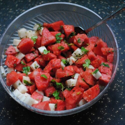 Mexican Watermelon Salad (+ fun facts about watermelon) 1