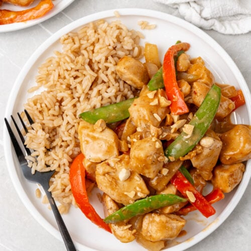Peanut butter chicken.