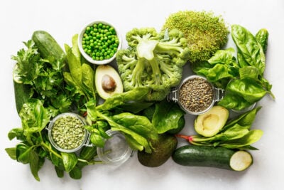 Green vegetables.