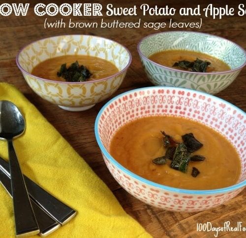 Slow Cooker Sweet Potato and Apple Soup